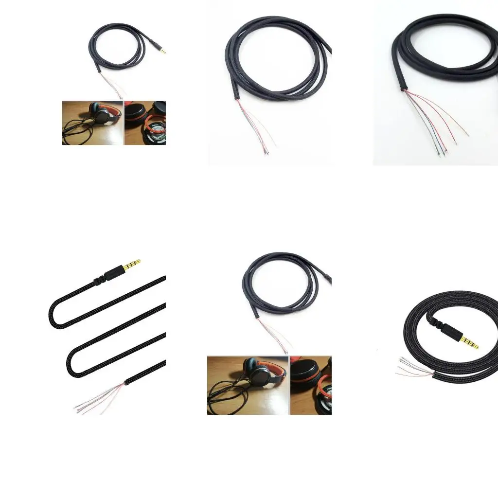 Headphone Cable 3.5mm Male Plug Jack Connector Audio Cord Line For Hyper X Cloud II Core Pro Cloudx -Stinger Revolver S