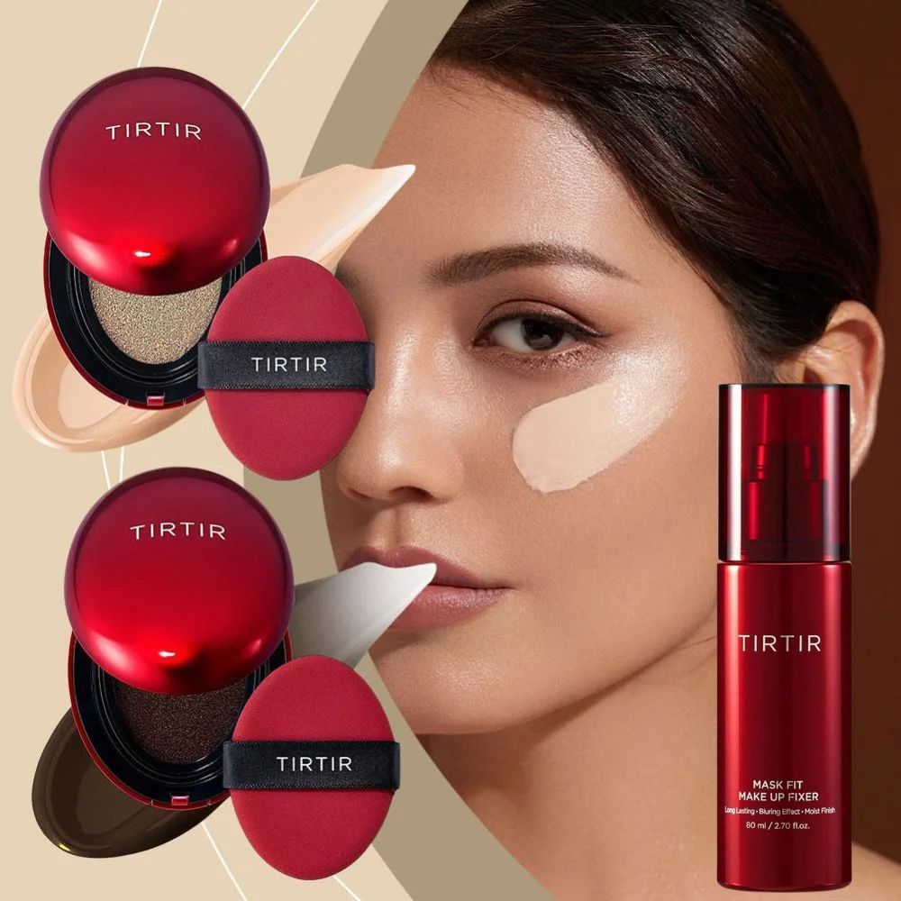 TIRTIR Cushion Foundation/Setting Spray Long-lasting Fit Cushion Foundation Sunscreen High Coverage Foundation Korean Makeup