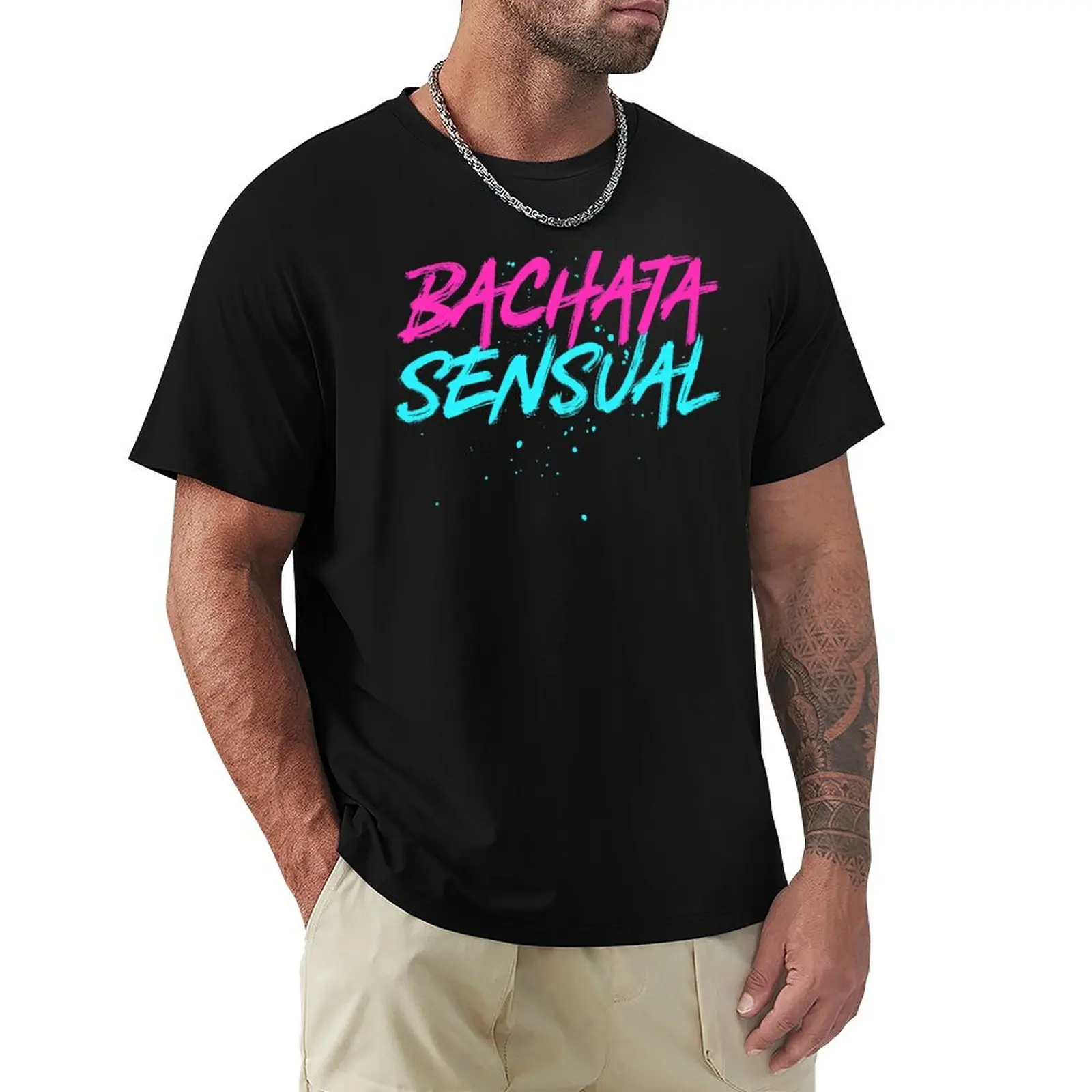 Camiseta de bachata sensual para hombre, camisa de anime vintage, ropa estética, camisetas de diseñador funnys, camisetas gráficas