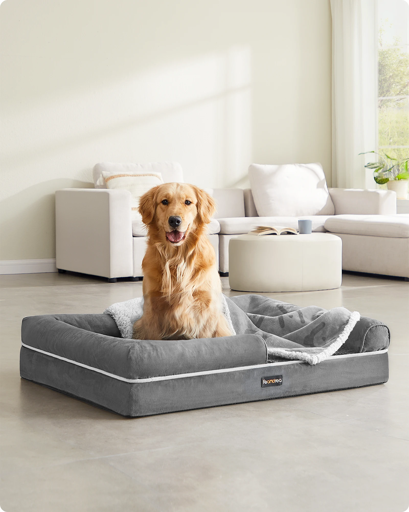 Comfortable Orthopedic Dog Bed with Removable Cover
