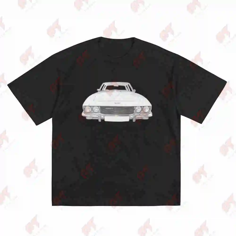 British Classic Car Jensen Interceptor Short Sleeve Tee 100% Cotton T-Shirt