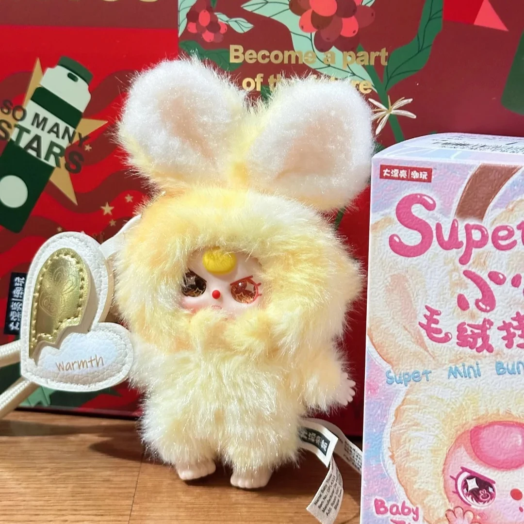 Baby Three Super Mini Rabbit Series Blind Box Cute Anime Figure Surprise Bag Mystery Box Plush Pendant Vinyl Doll Toy Girl Gift