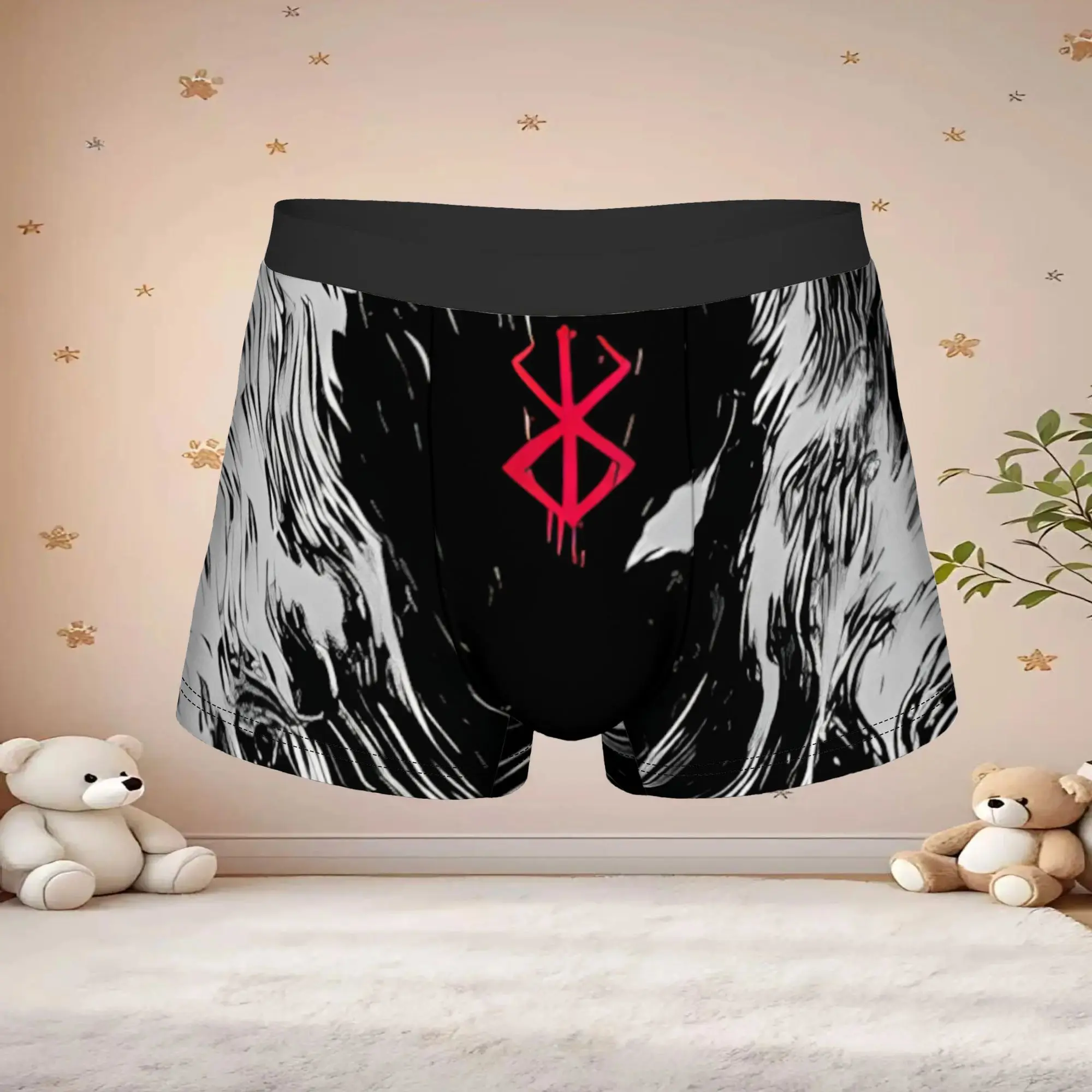 1pc Popular Berserk Aesthetic Anime  boxers  Novelty Panties Men's Underwear Comfortable Shorts Boxer Briefs