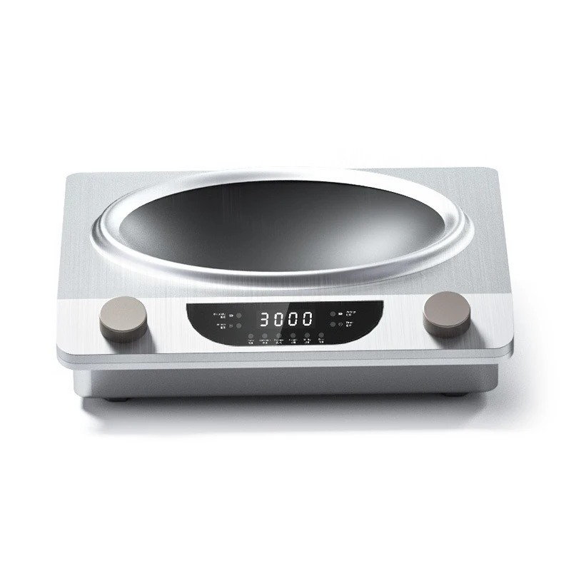 طباخ التعريفي المنزلي الصغير التلقائي ووك المتكامل الحث مقعر حقيقي