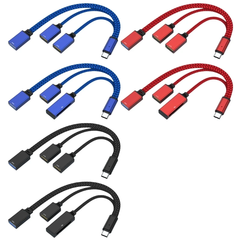 

Plugs & Plays USB C Multiport Hub 3 Port Expansion Type C Hub with 3 USB Interfaces Small USB C to Thress USB Hub