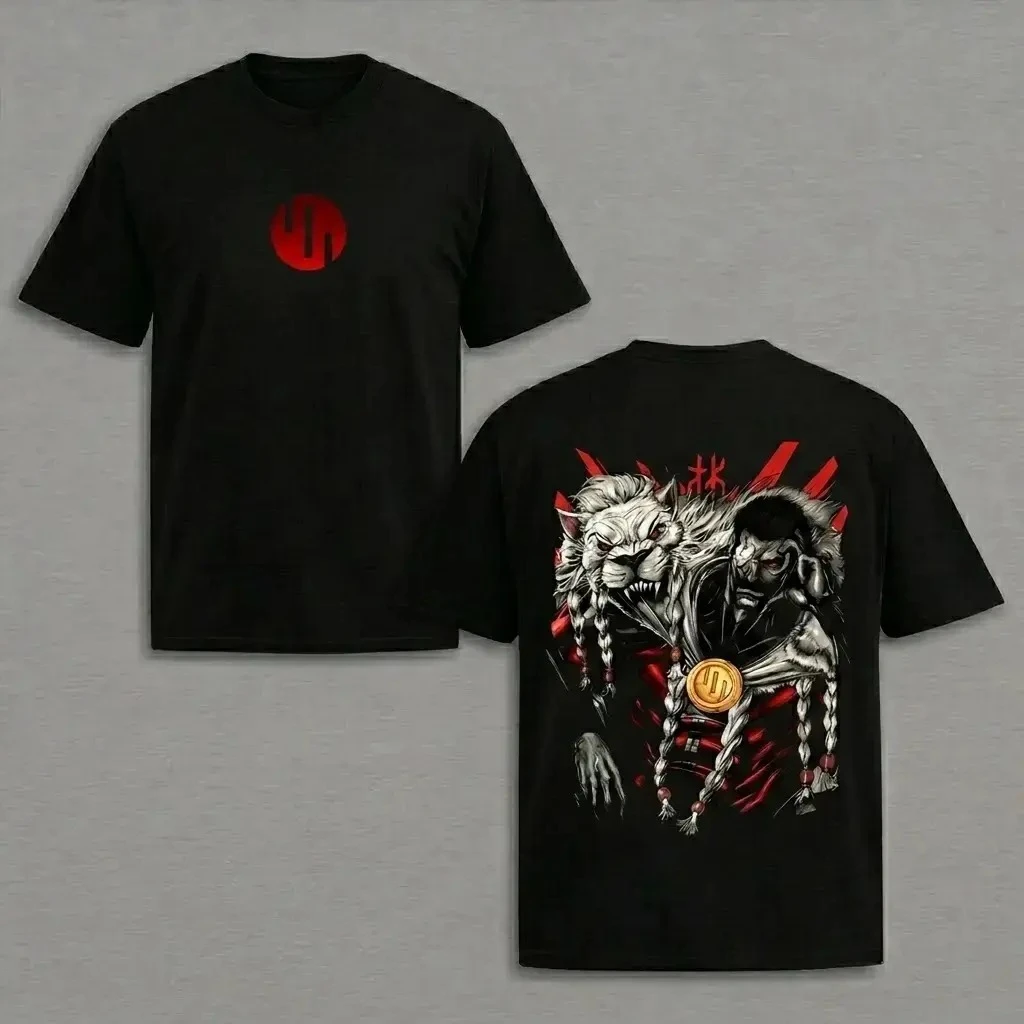 Camiseta Unissex 100% Algodão com Estampa Gráfica Invincible Grand Regent Thragg 2026, Camiseta Masculina Oversize Gola O Estilo Vintage Y2K para o Verão