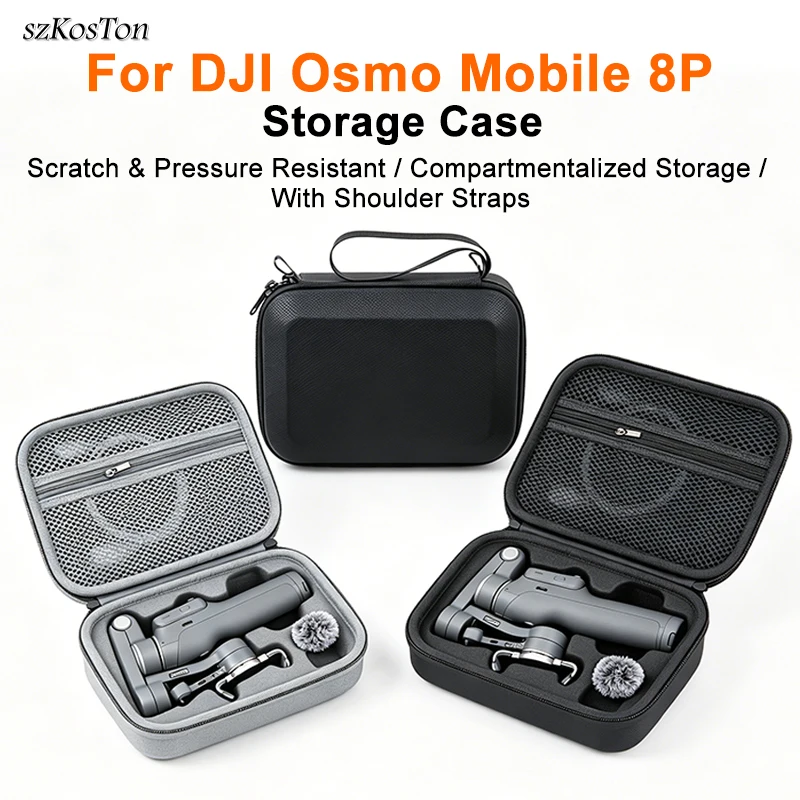Storage Bag For DJI OM8P Travel Carrying Case Portable Organizer Storage Case For DJI Osmo Mobile 8P Handheld Gimbal Accessories
