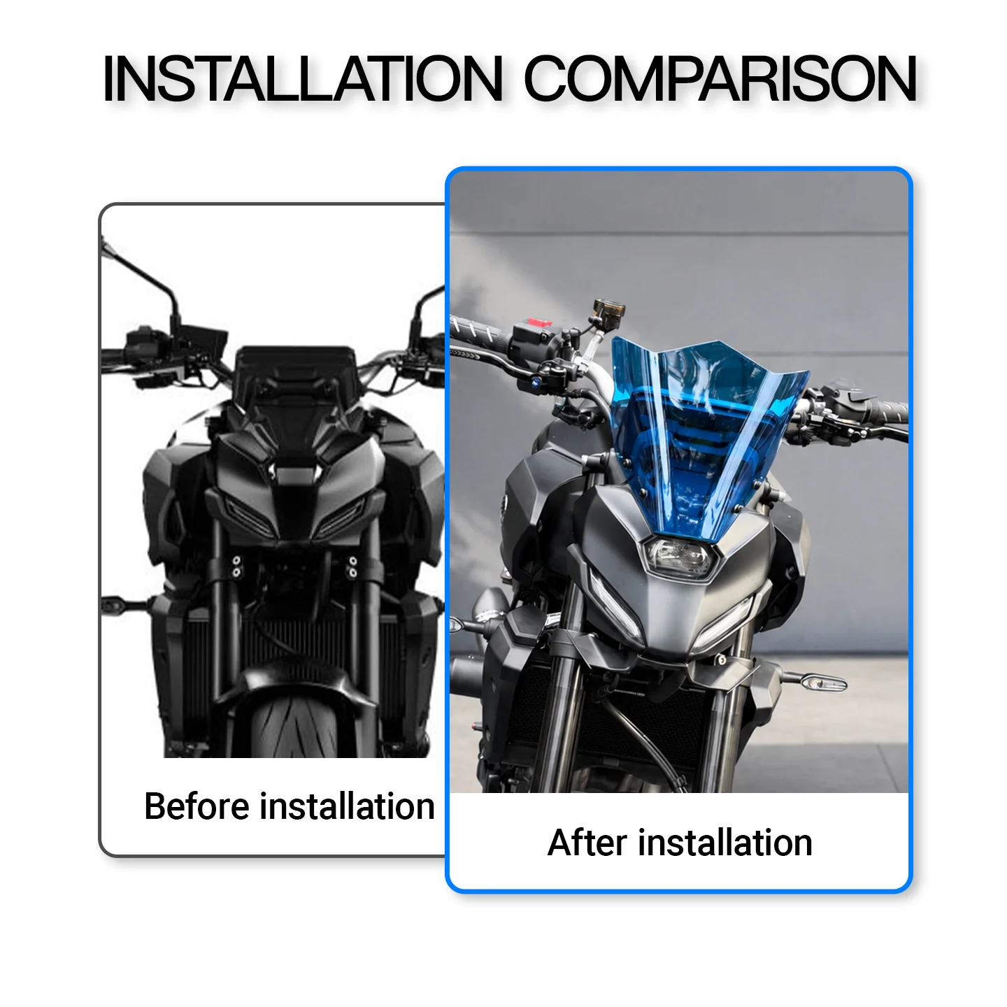 Windproof Motorcycle Windshield Wind Deflector Windscreen Accessories For YAMAHA MT-07 MT07 2025 2026