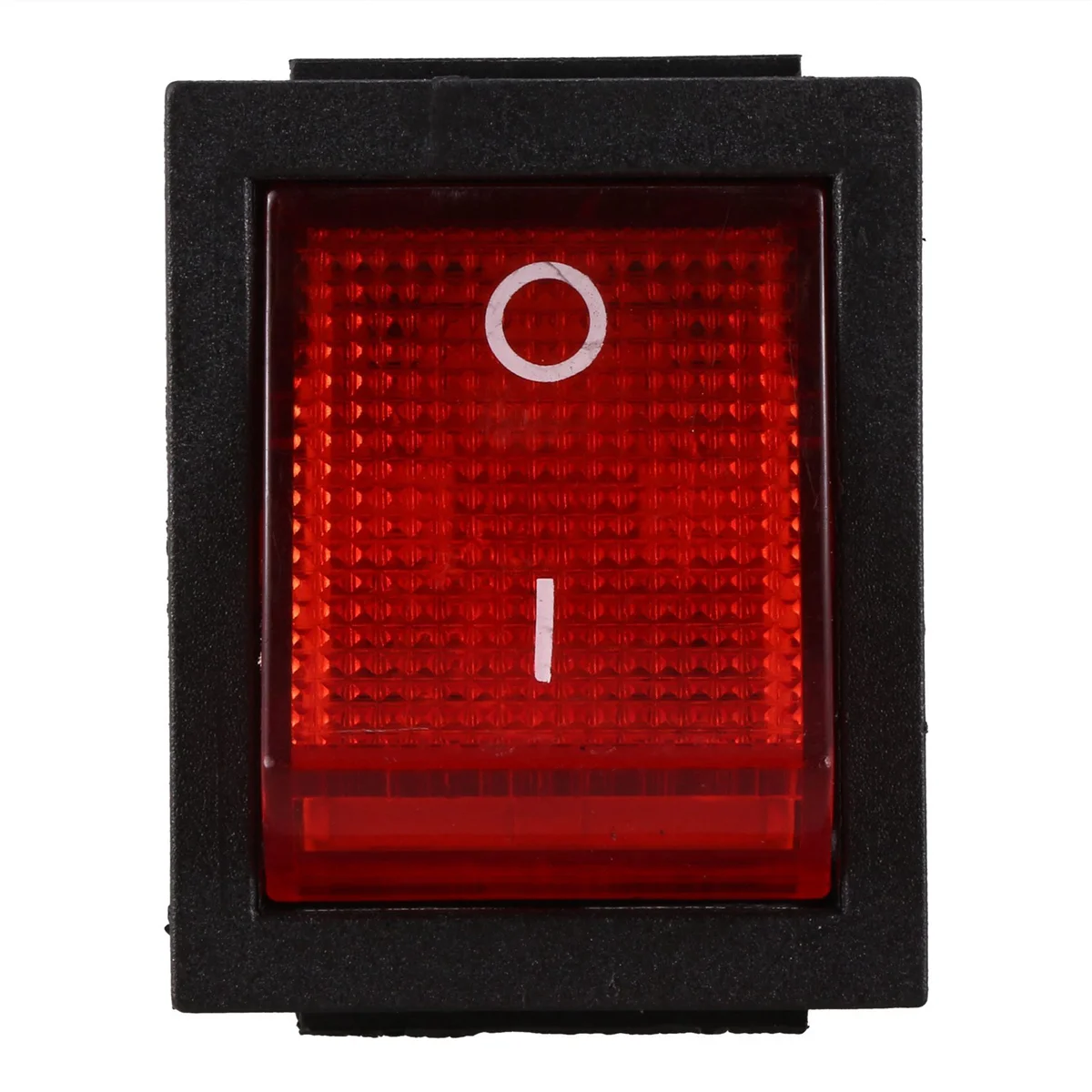 

A02R Red Light Illuminated 4 Pin DPST ON/OFF Snap in Rocker Switch 16A 20A 250V AC