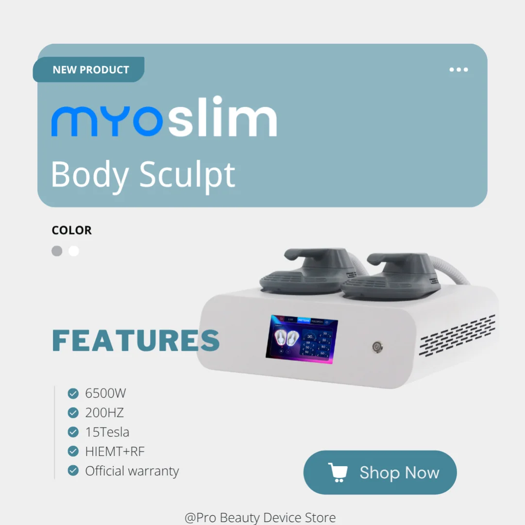 

15 Tesla 6500W Myoslim Muscle Stimulator RF Body Sculpting Myoslim NEW Portable Machine Slimming Weight Lose Electromagnetic