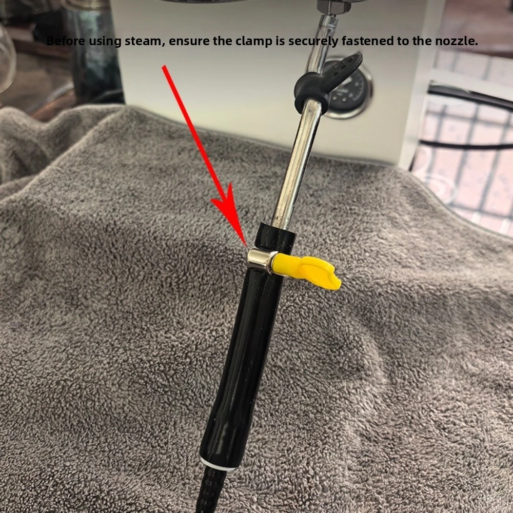 Heat Resistant Coffee Machine Steam Cleaning Brush Long Handle Flexible Espresso Machine Cleaning Brush Replaceable - view 5