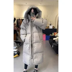 Extra Long Down Jacket, Mid To Long Knee Length Thick Blanket, Loose White Duck Down Jacket, Women's 2023 Winter New Style