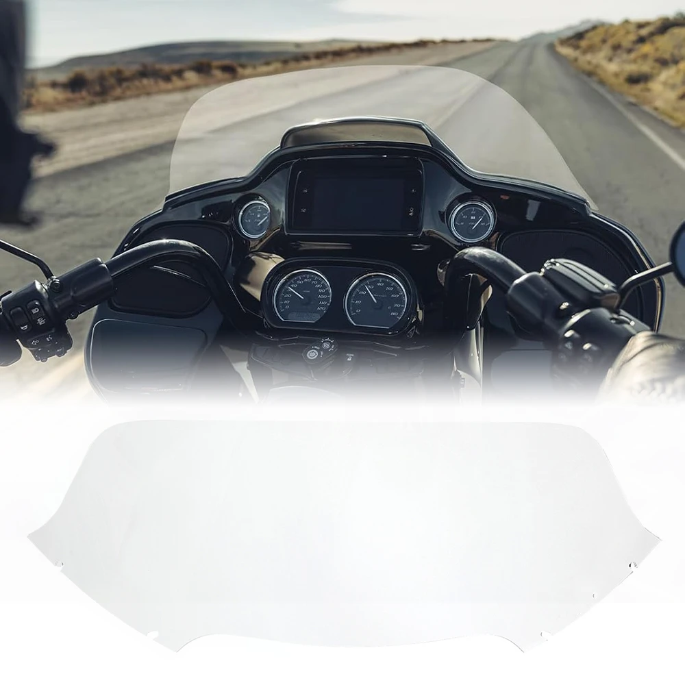 

Motorcycle 9" Windshield Wind Screen Clear Windscreen Acrylic Compatible with 2015-2025 Road Glide FLTR FLTRSE FLTRX FLTRXS Kit