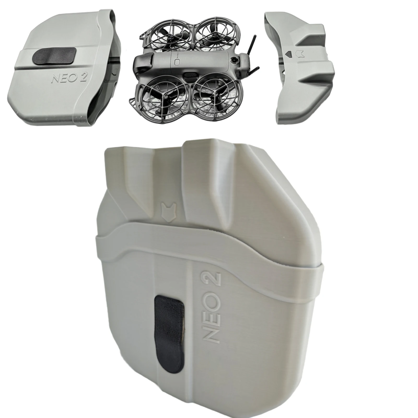 3dプリントされたケースは頑丈で簡単に損傷しません。dji-neo-2収納ボックス用耐圧シャトル保護アクセサリーです。