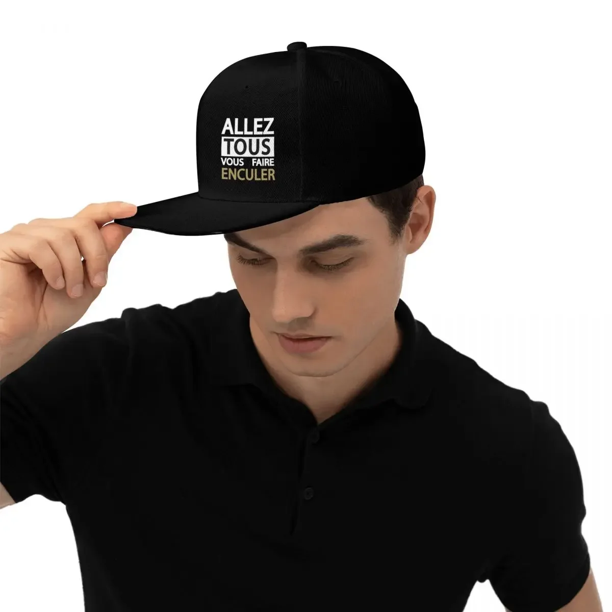 Jean Marie Bigard-ALLER TOUS VOUS FAIRE ENCULER Gorras de béisbol activas Sombreros Snapback Gorra casual Gorra de béisbol de hip hop Casquette