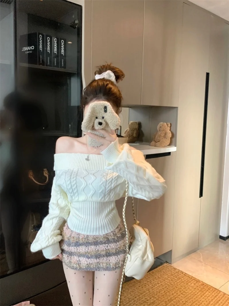 Thiened Maglione lavorato a maglia lungo Sve Turtlene da donna Autunno Inverno Vita snellente Design Sense Personali Top