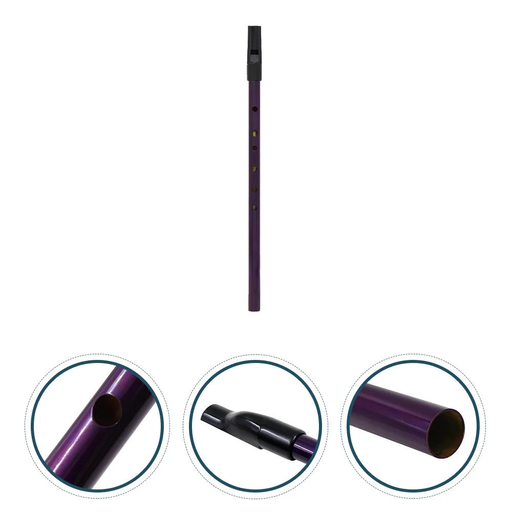 

Metal Irish Whistle D Tone Flute Soprano Recorder Portable Clarinet for Beginner Musical Instrument Kids Smooth Edge Clear Tone