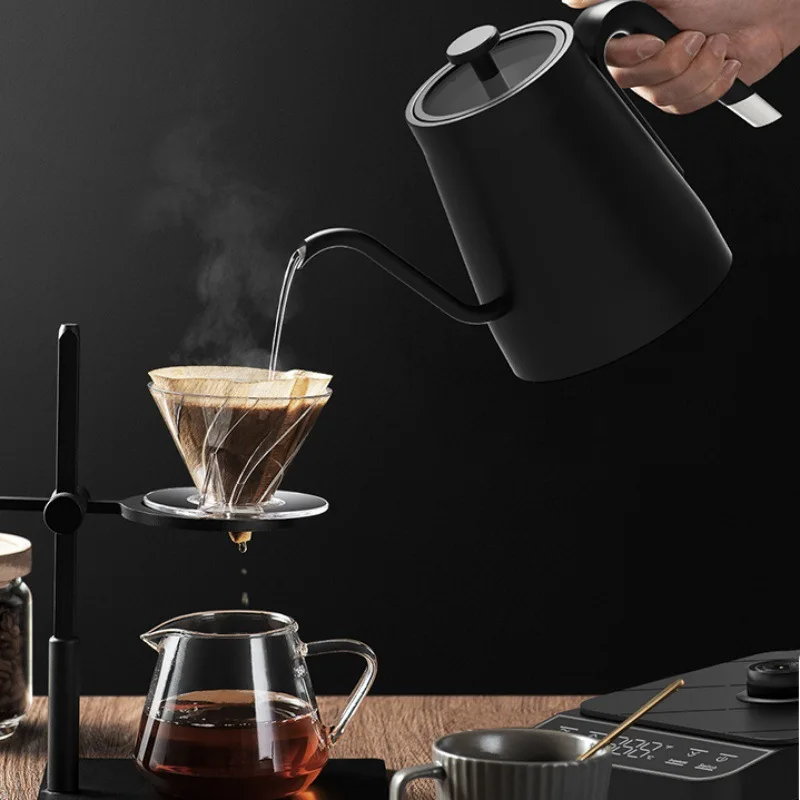 800ml Gooseneck Electric Kettle Jug Hand Brew Coffee Pot Thermo Pot Temperature-Control Heating Water Bottle Smart Teapot