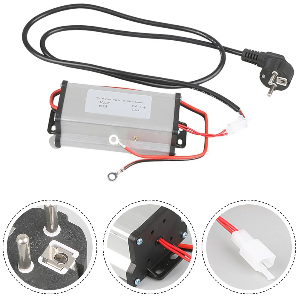230V から 12V 電源コンバータアダプタ 5KW / 8KW オールインワン車ディーゼルエアヒーター電源アダプタ EU