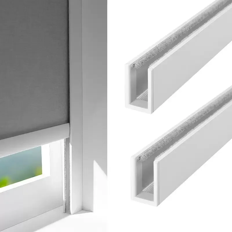 Best Quality Aluminum Material U Channel 100% Blackout Light Blockers for Window  Blinds