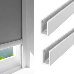 Best Quality Aluminum Material U Channel 100% Blackout Light Blockers for Window  Blinds