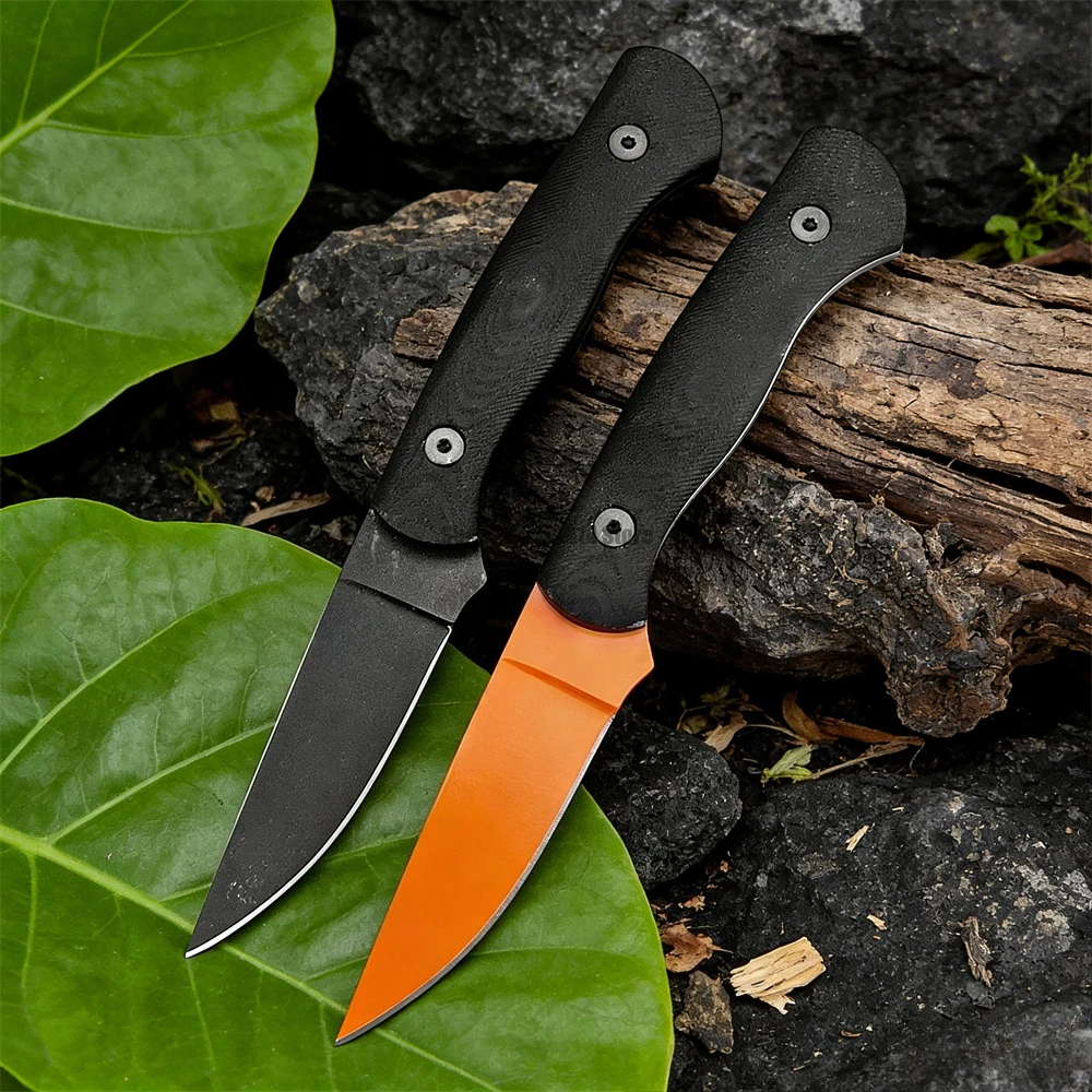 

High Hardness Survival Fixed Blade Knife with Sheath 8Cr13Mov Blade Camping Portable Outdoor Knife EDC Hiking Multi-Purpose Tool