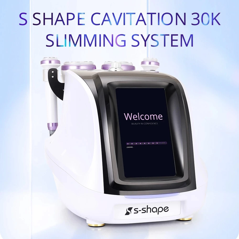 S-SHAPE Ultrasonic  Cavitation Machine EMS EL Anti-aging Vacuum Radio Rrequency Skin Tightening Body Slimming Machine