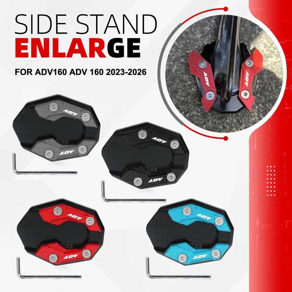 

For Honda ADV160 ADV 160 2023 2024 2025 2026 Motorcycle Accessories Motorcycle Kickstand Side Stand Enlarger Extension Plate Pad