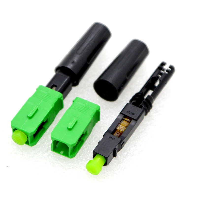 100PCS SC/UPC/APC FTTH Optic Fiber Fast Connector Embedded 50mm Single Mode Quick Connector Factory wholesale