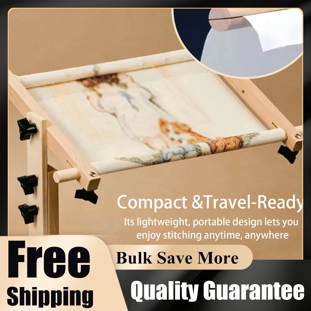 Tabletop Embroidery Stand 360° Rotation & Versatile Design Cross Stitch Frame Holder for Art Craft Sewing Needlework