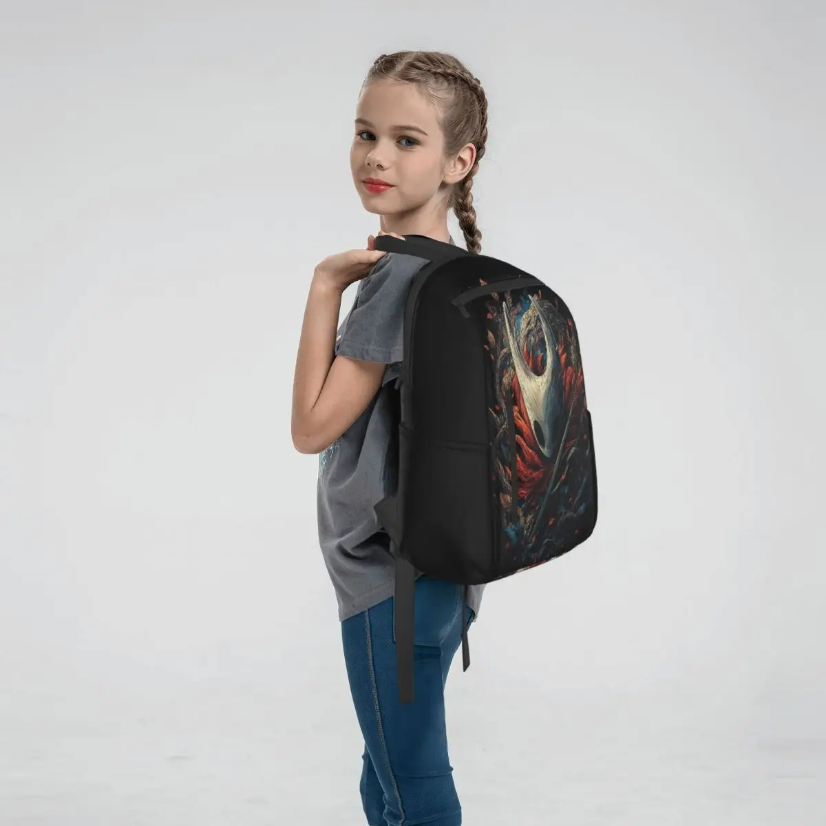 Hollow Knight Silksong Hornet Silksong Backpack Daypack Boys Girls BookBag School Bag Shoulder Bags for Men Women