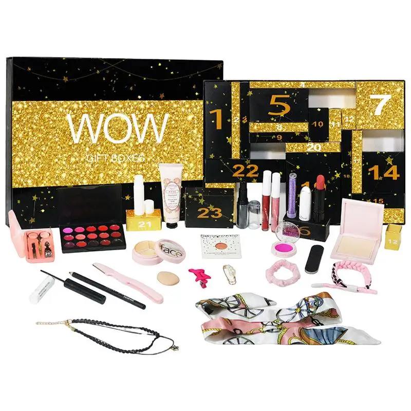 Advent Calendar 2024 Beauty Countdown Calendar Makeup Kit Countdown To Christmas 24 Days Make Up Set Cosmetic Calendar Gift box