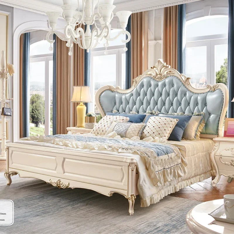 For Wooden Modern Bed Frame Double Storage Space Twin Headboards Double Bed Full Size Luxury Muebles De Dormitorio Home Furnitur view 2