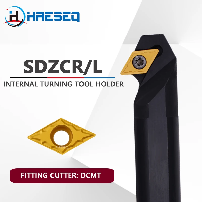 SDZCR-Herramientas de mecanizado de Torno interno, portaherramientas SDZCR07 SDZCR11, barra de perforación de 12mm y 16mm para insertos de Torno DCMT DCGT