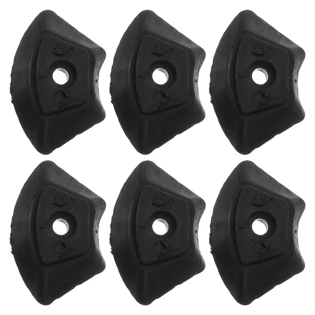 

6pcs Trekking Poles Tips Walking Stick Rubber Protectors Anti-Slip Tips For Trekking Poles Hiking Sticks Elderly Canes Outdoor