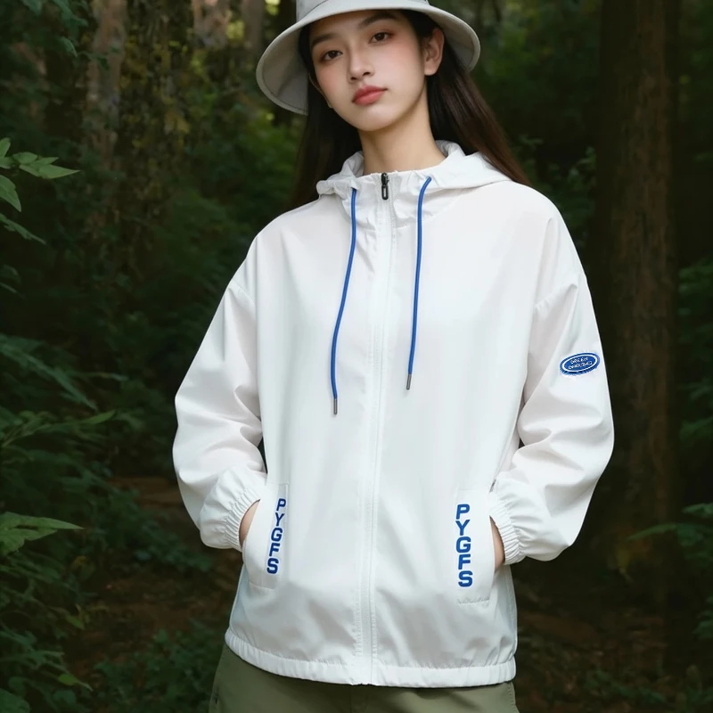 

Куртка с защитой от УФ-излучения UPF50+ из ледяного шелка, женская ветровка для активного отдыха, походов и кемпинга, унисекс, легкая солнцезащитная куртка