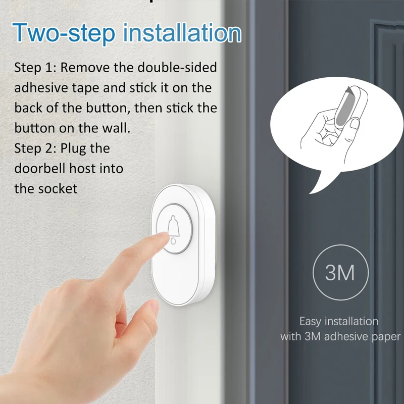 Wireless SOS Button Elderly Emergency Call IP65 Waterproof 433MHz Smart Home Welcome Doorbell