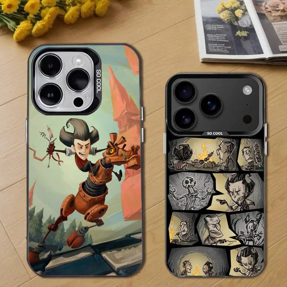 

D-Don T Game S-Starve Phone Case For iPhone 17,16,15,14,13,12,11,Pro,Max,Plus,E,Air,Mini Black Tpu Cover