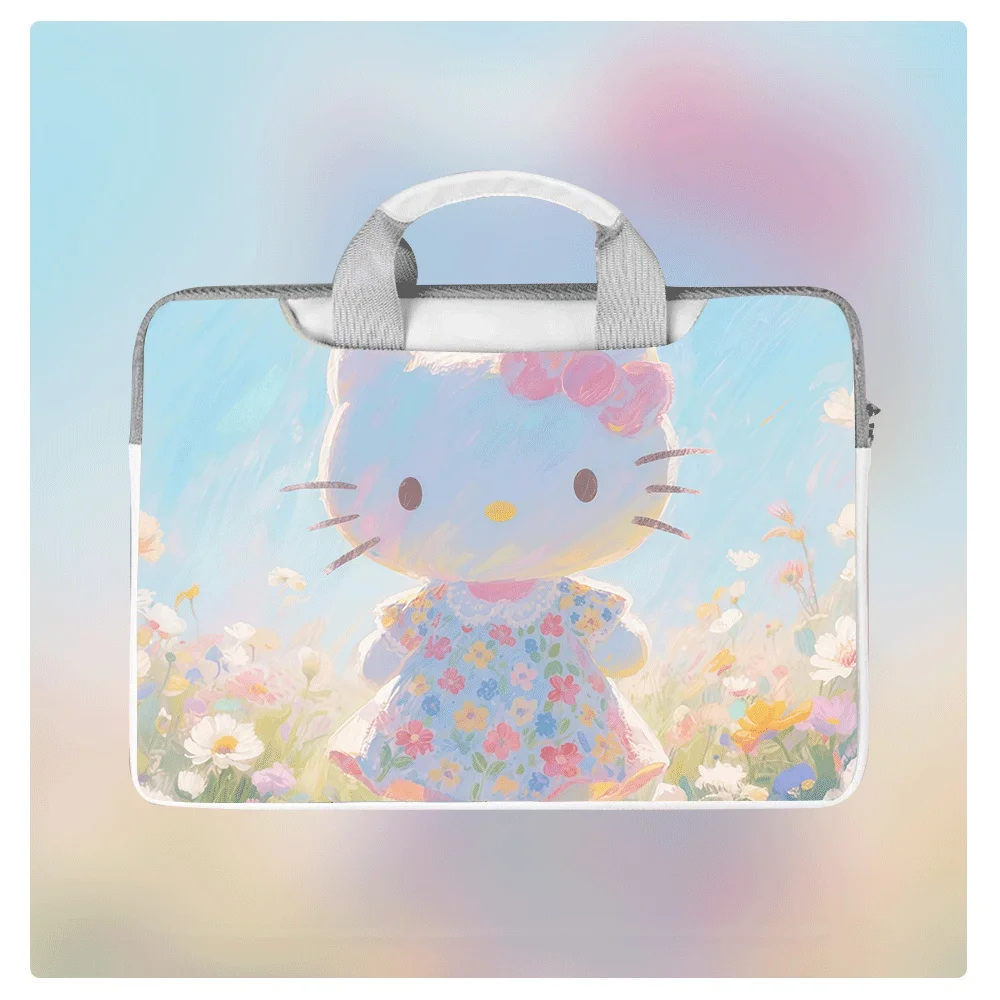 

New Anime Hello Kitty Cartoon Laptop Bag 12 13.3 14 15 16 Inch Printed Waterproof Protective Case for Laptop Tablet School Gift