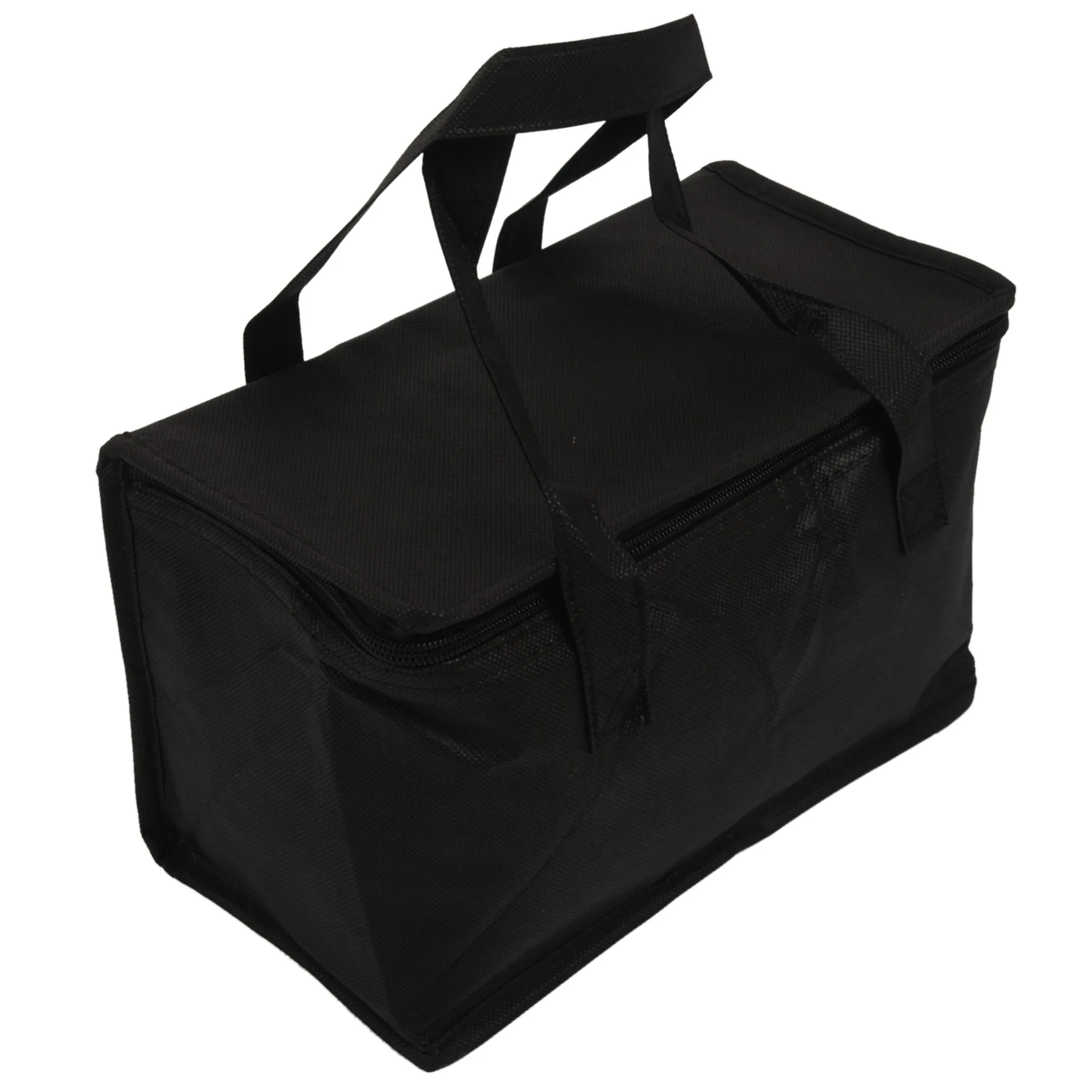 Sacola de mercearia isolada, Heavy Duty, Armazenamento de compras dobrável, Sacola com zíper para quente e frio, Catering de compras reutilizável