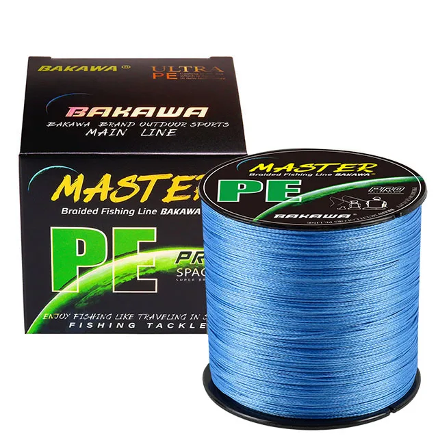 BAKAWA X8 Multifilamento Braided Fishing Lines 300/500/1000M 22-90L B Carp Fish Line Pesca Freshwater Saltwater Equipamentos