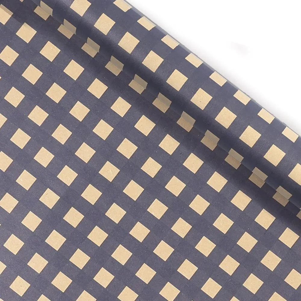 Blue Grid Wrapping Retro Gift Wrapping Paper Craft Kraft Paper Vintage Sea Star Pattern Paper For Diy Projects Gift Wrapping