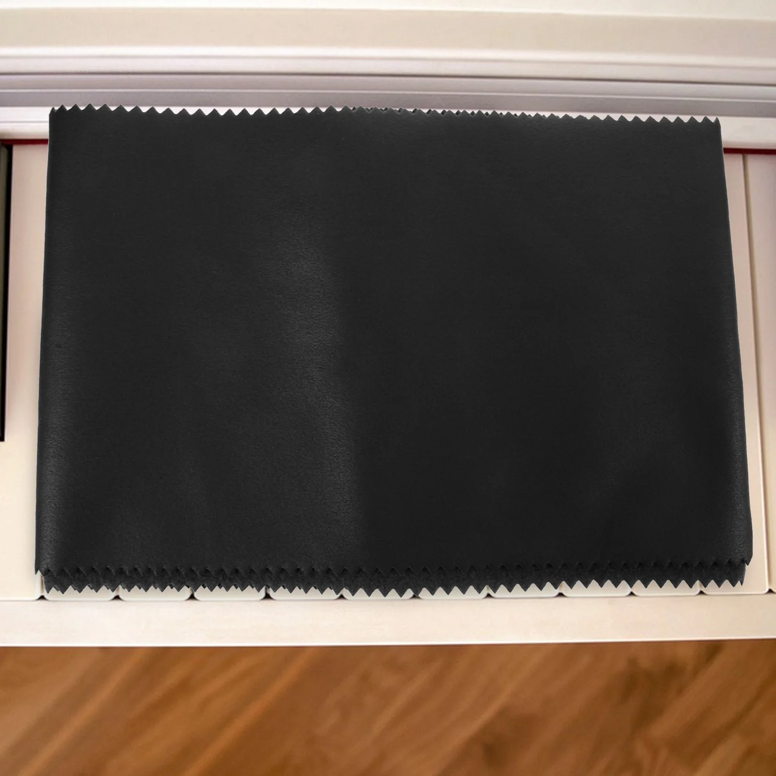 

Black 127cmx15cm Keyboard Cover Waterproof Dust Protector Digital Piano Thick PU Washable Foldable Piano Supplies
