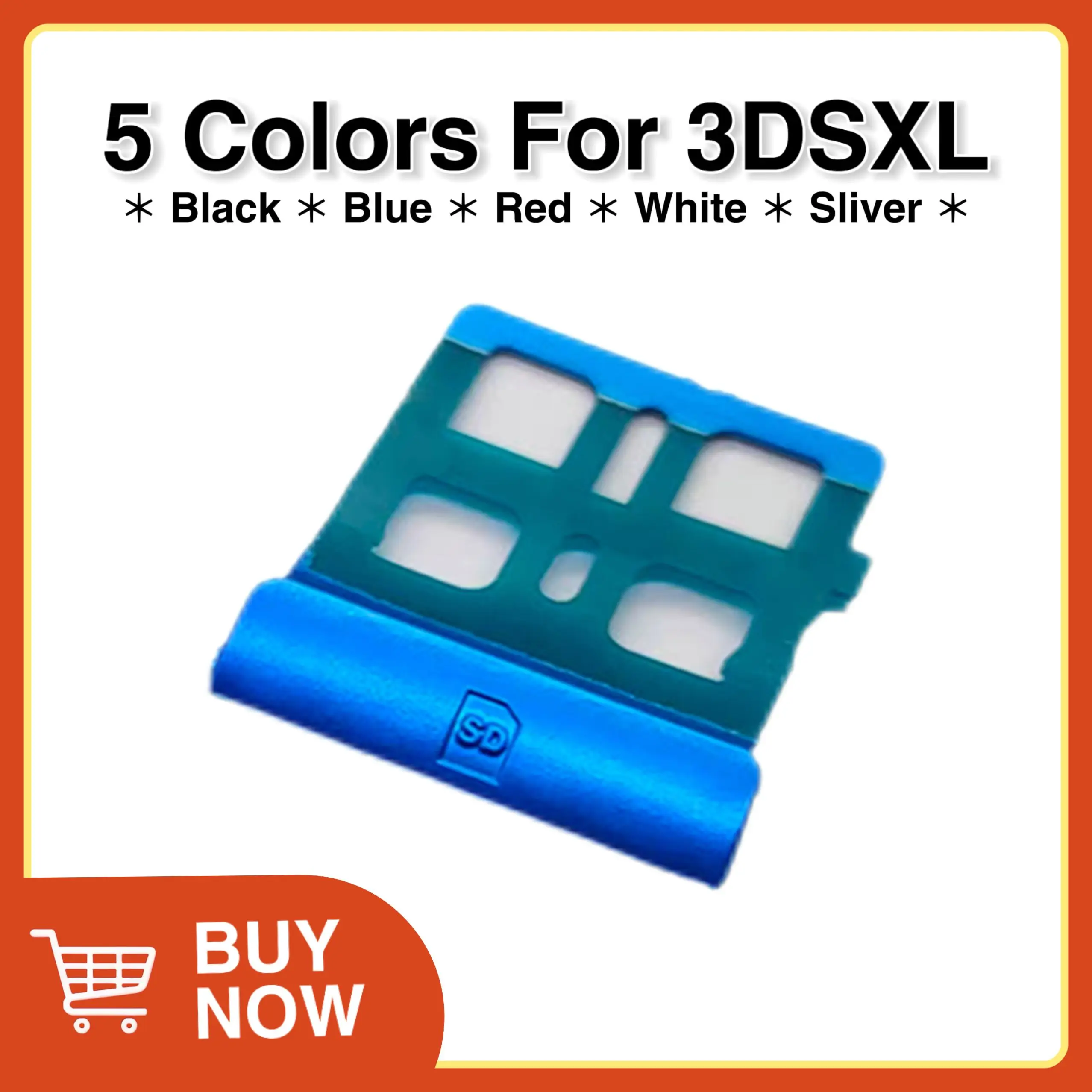 غطاء فتحة بطاقة لعبة SD ، إطار حامل ، ملحق بديل لإصلاح وحدة التحكم ، جديد ، 3DSLL ، 3DSXL