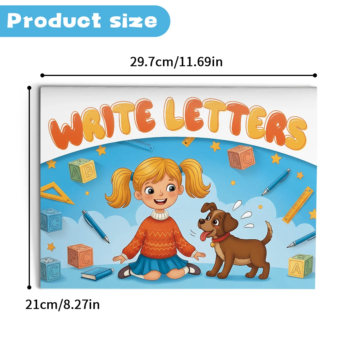 Write Letters Activity Book for Kids Fun Educational Handwriting Workbook to Practice ABC Letters Build Writing Confidence Fine
