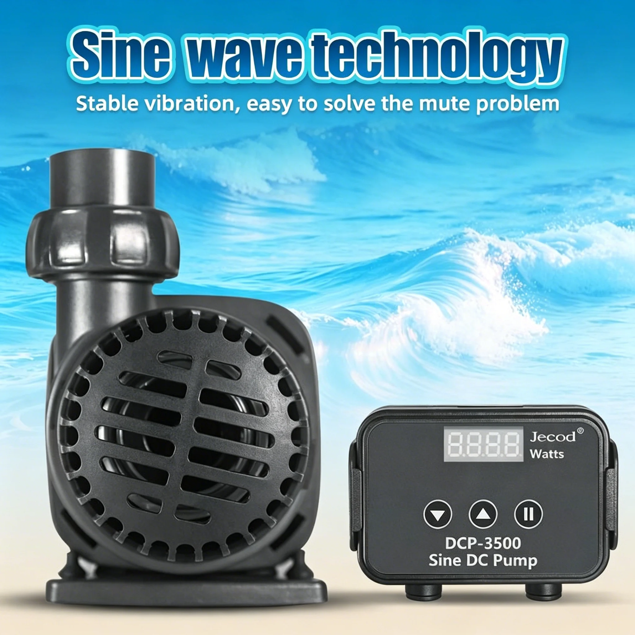 Jebao DCP 2500/3000/3500 DC Water Submersible Pump Quiet Energy