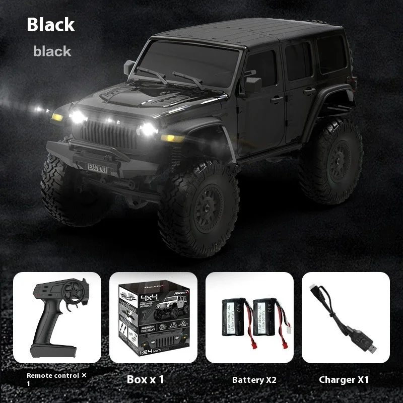 Orlans Wrangler Full Scale 1/24 Climbing Car Rc Four Wheel Drive Remote Control Car Adult Professional Off Road Vehicle