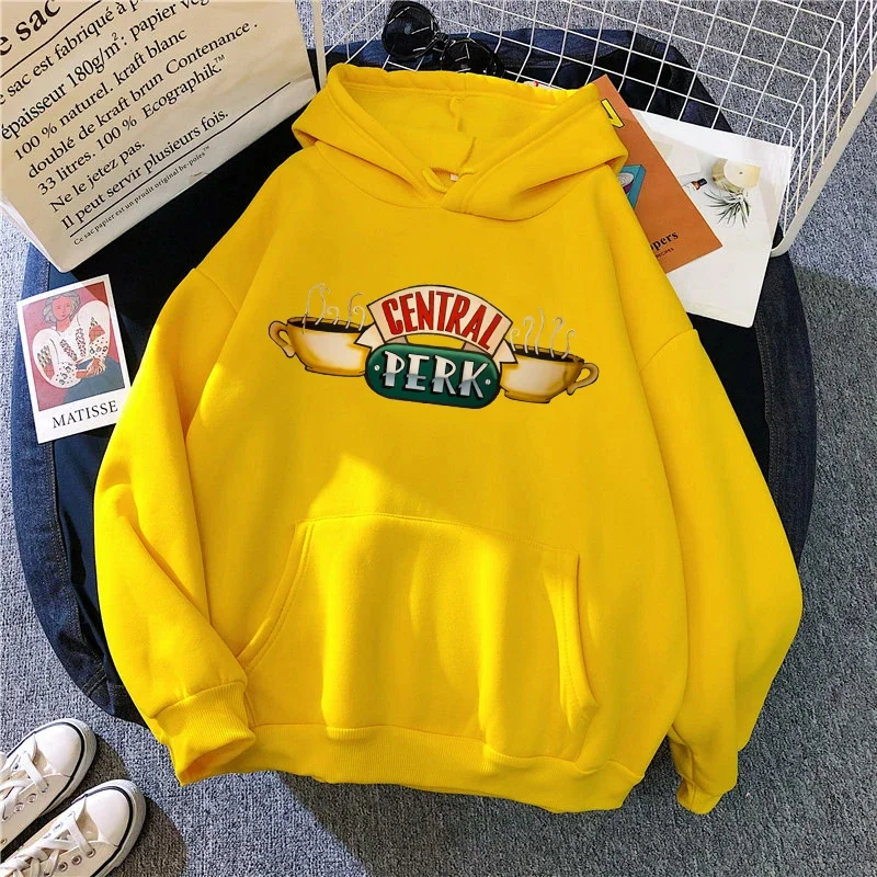 Przyjaciele program telewizyjny Harajuku śmieszne kreskówki przyjaciele bluzy kobiety Ullzang graficzne przyjaciele 90s bluza Vintage Anime Hoody kobieta