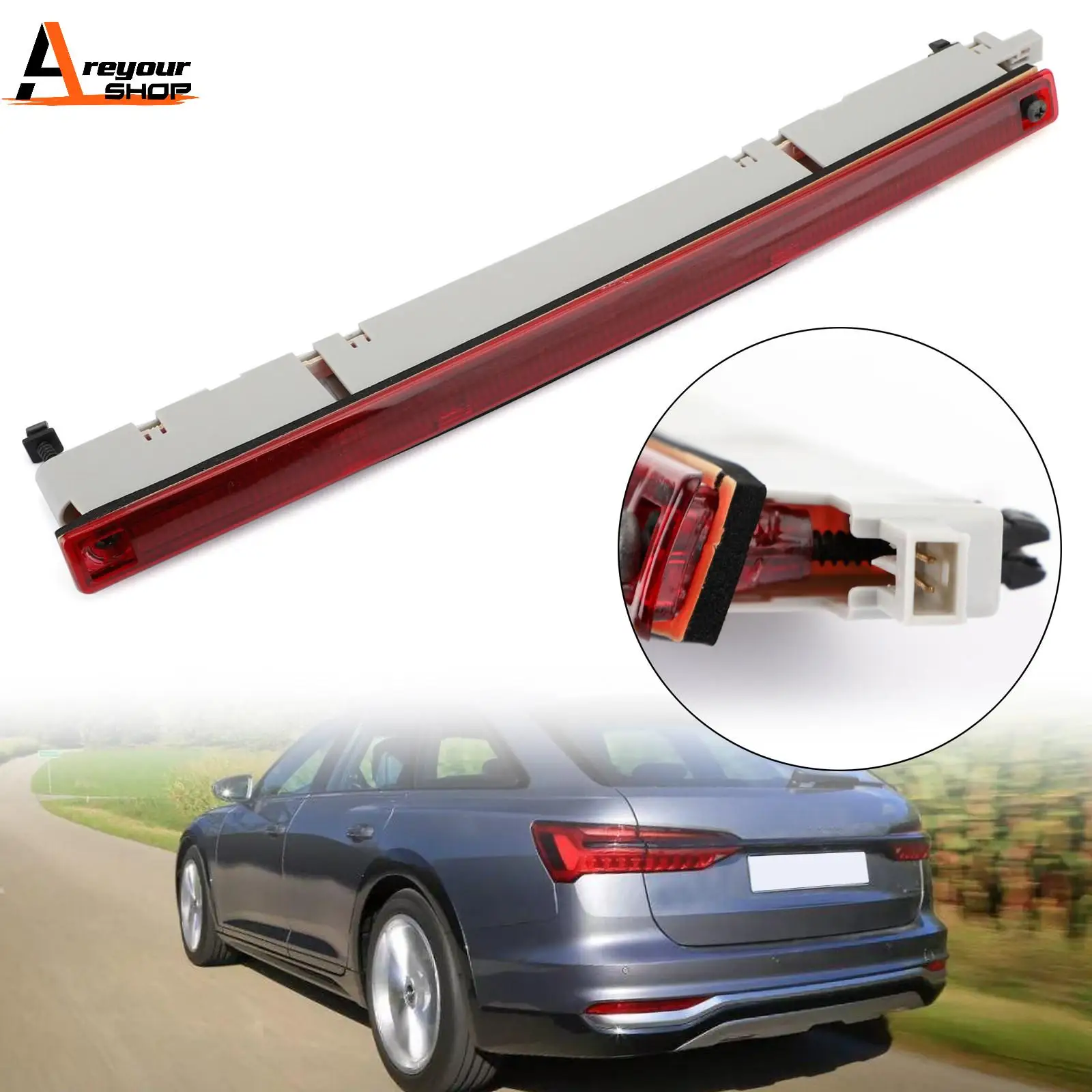 

Areyourshop Third 3Rd Brake Stop Light For Audi A6 Allroad Quattro Wagon 4B9945097A Car Auot Accessories Parts