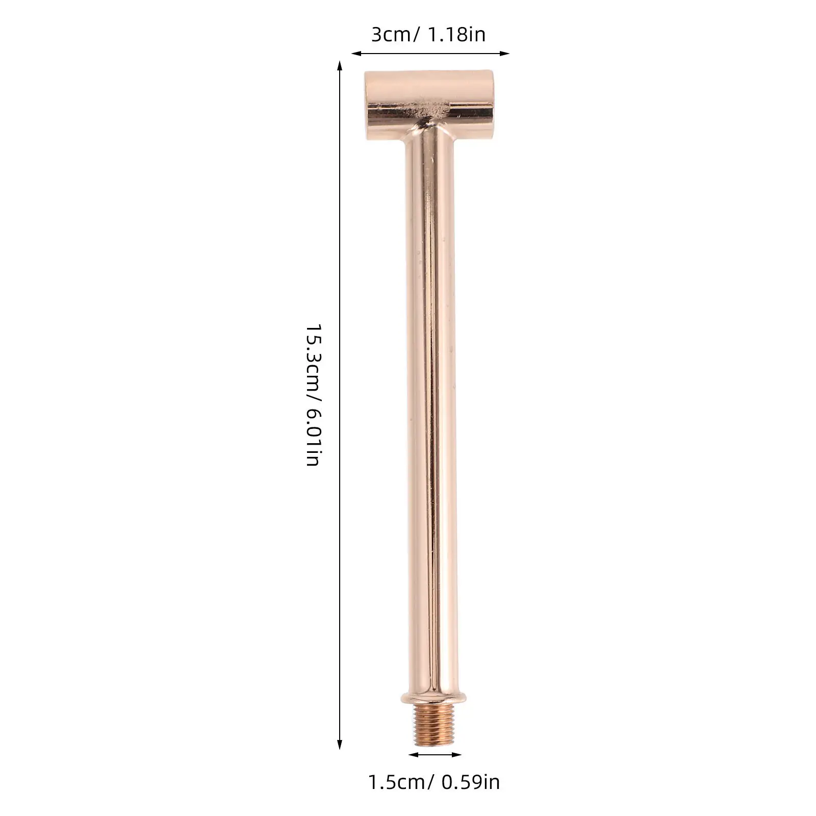 Lamp -Shaped Wall M10 Threaded Straight Iron Hollow Tube Replacement Parts Lighting Fixture Rods Accessories for Home